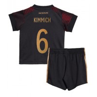 Deutschland Joshua Kimmich #6 Auswärts Trikotsatz Kinder WM 2022 Kurzarm (+ Kurze Hosen)
